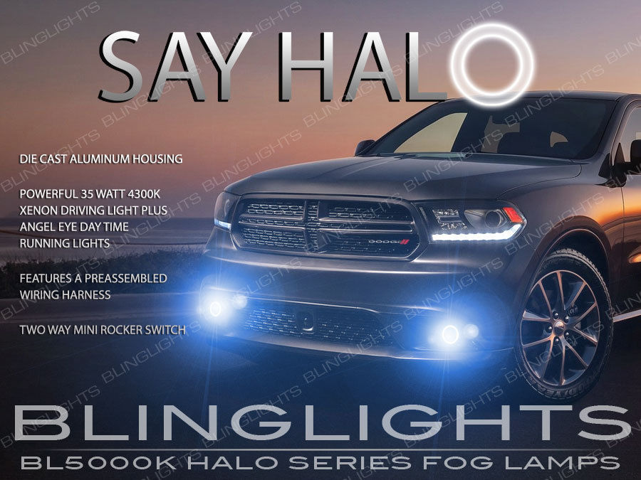 20142017 Dodge Durango Halo Fog Lamps Angel Eye Bumper Driving Lights